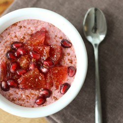 blood orange chia pudding