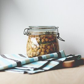 marinated chickpeas